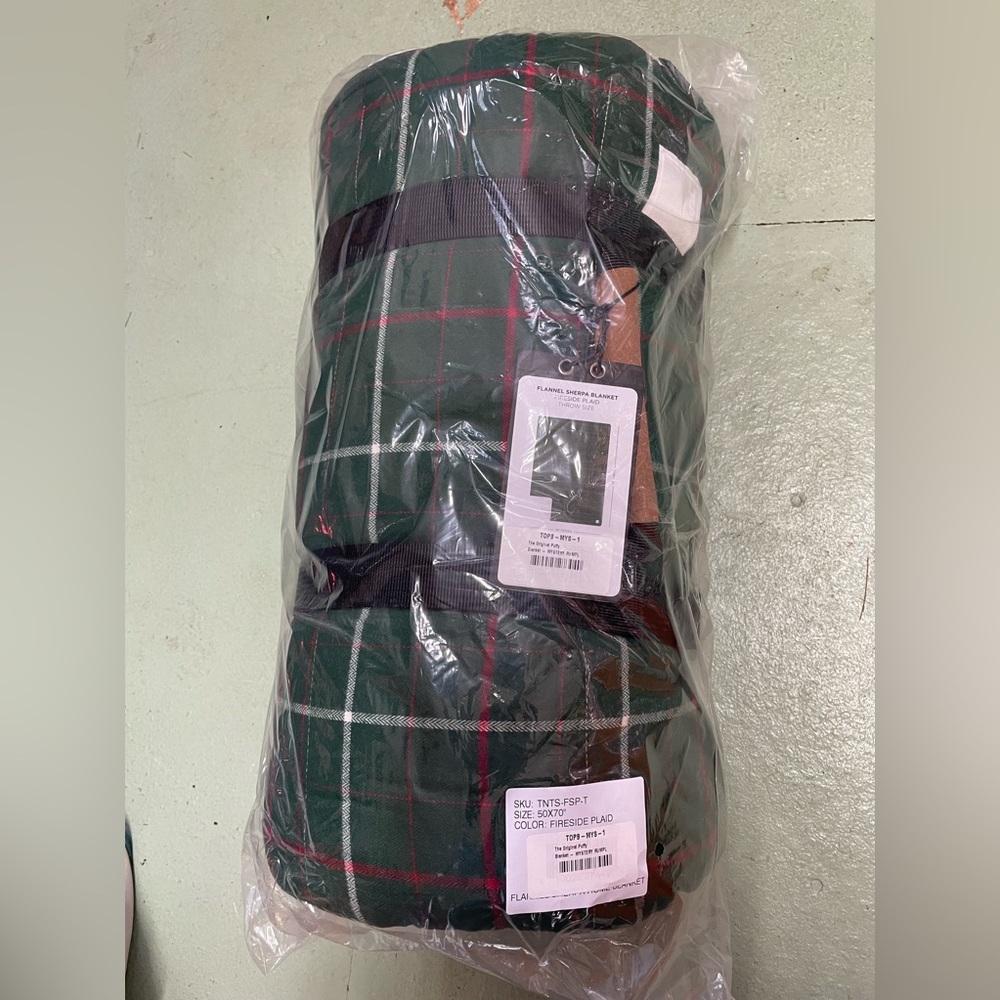 RUMPL Flannel Sherpa Blanket